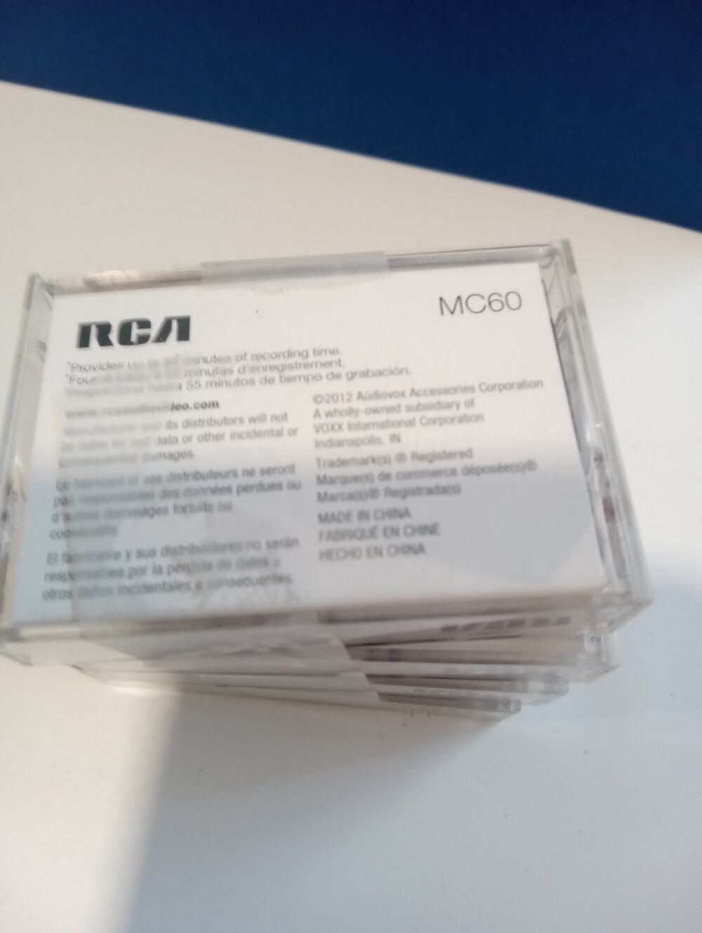 Set of 4 Microcassettes RCA MC60 for Voice Recorders 60 minutes 0415